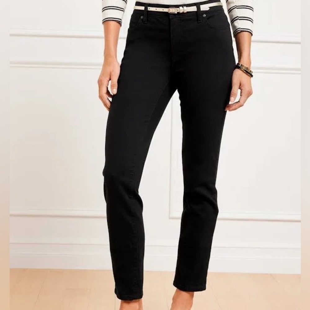 Talbots Slim Ankle Jeans (Black)